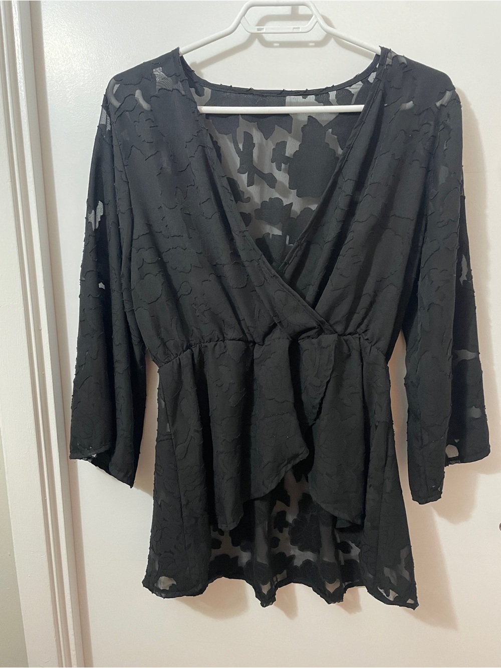 3/$20 Black Sheer Top
